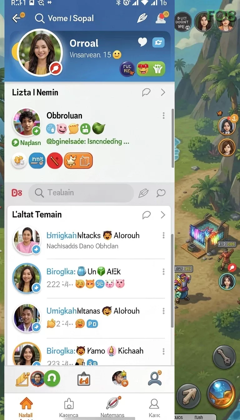 Cuplikan layar KINGDOMTOTO — aktivitas